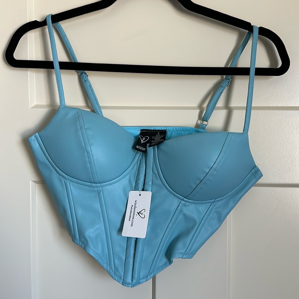 Light blue corset